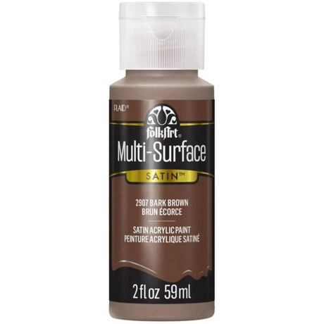FolkArt Multi-Surface Acrylic 59ml - Bark Brown