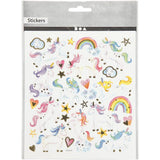 Stickers Sheet 15x16.5 cm - Unicorn