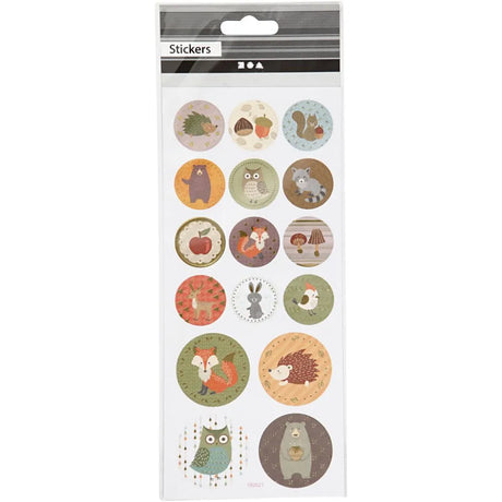 Stickers Forrest Animals - 1 Sheet