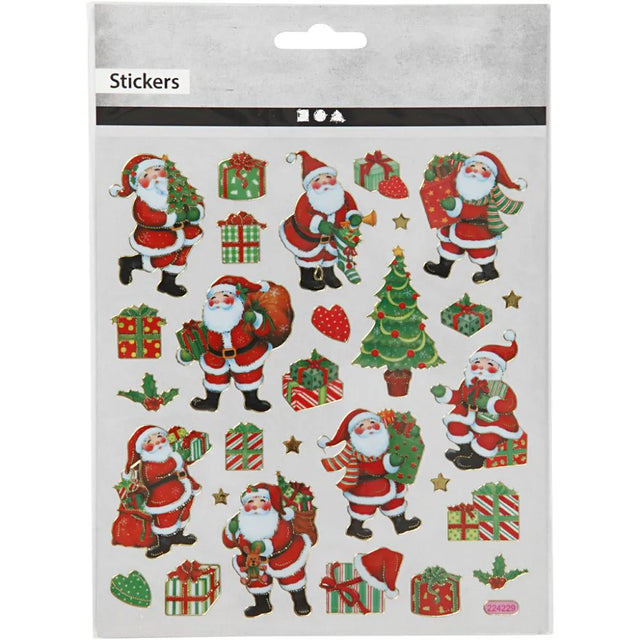 Stickers Classic Christmas Figures (8) - 1 sheet