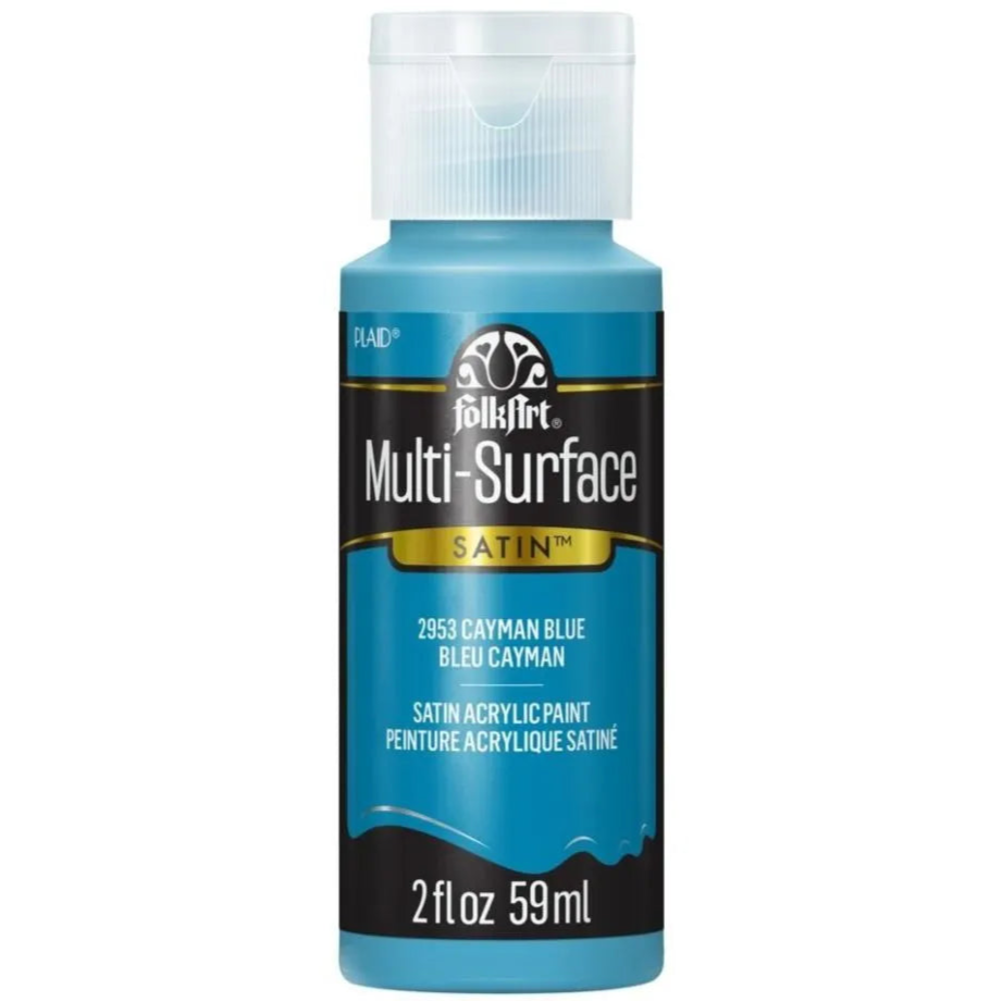 FolkArt Multi-Surface Acrylic 59ml - Cayman Blue