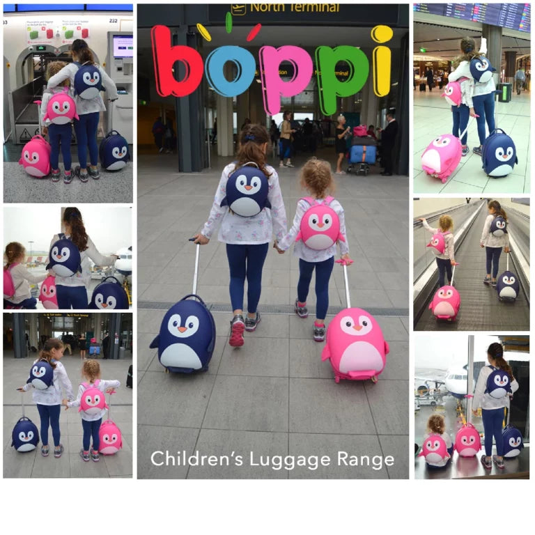 Boppi Tiny Trekker Backpack Pink Penguin