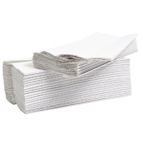 2Work Hand Towel 2-Ply Flushable White (Pack of 2430) 2W00270