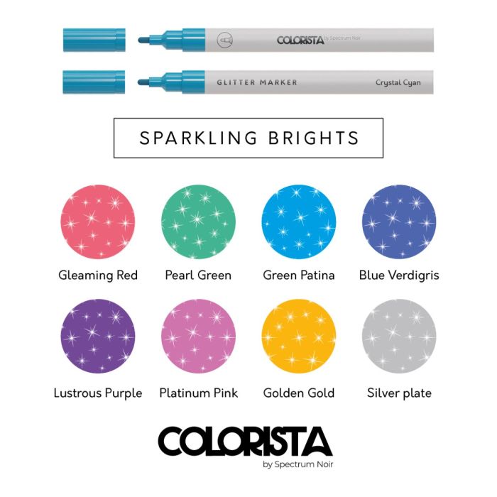Colorista - Glitter Marker - Sparkling Brights 8pc