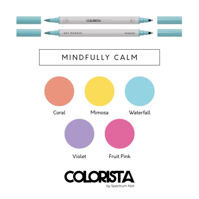 Colorista - Colouring Kit - Mindfully Calm 12pc