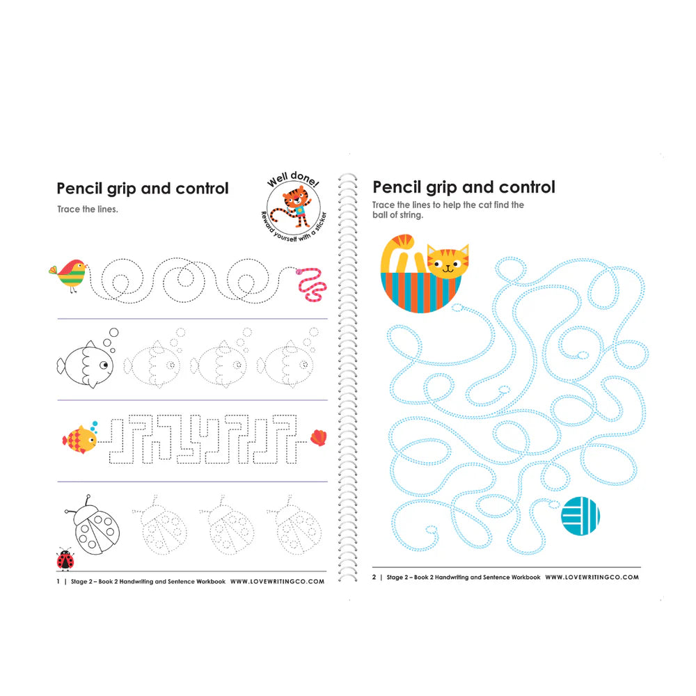 Cursive Handwriting & Alphabet Practice Stage 2 Book 2: Ages 6-9