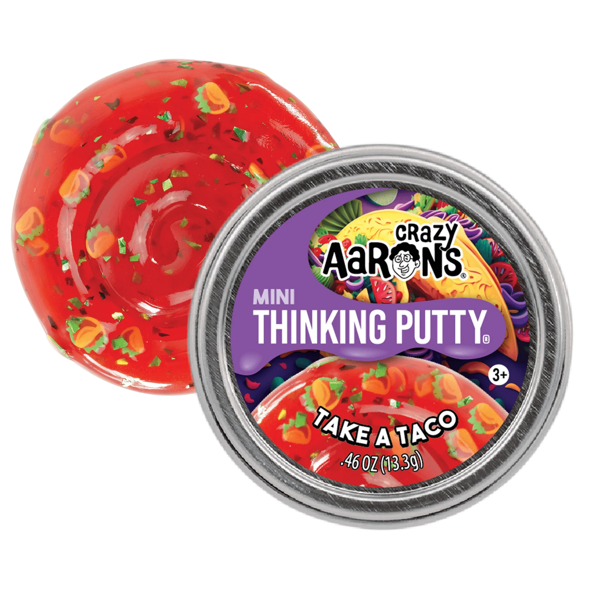 Crazy Aaron's Thinking Putty Mini Tin - Make a Taco