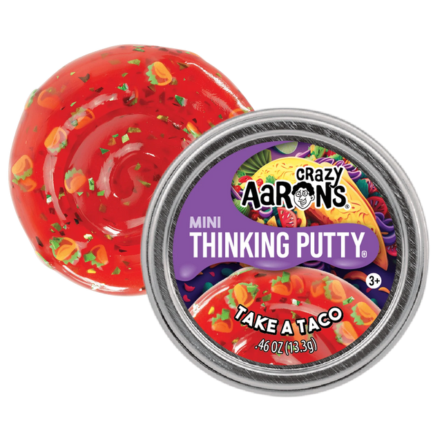 Crazy Aaron's Thinking Putty Mini Tin - Make a Taco