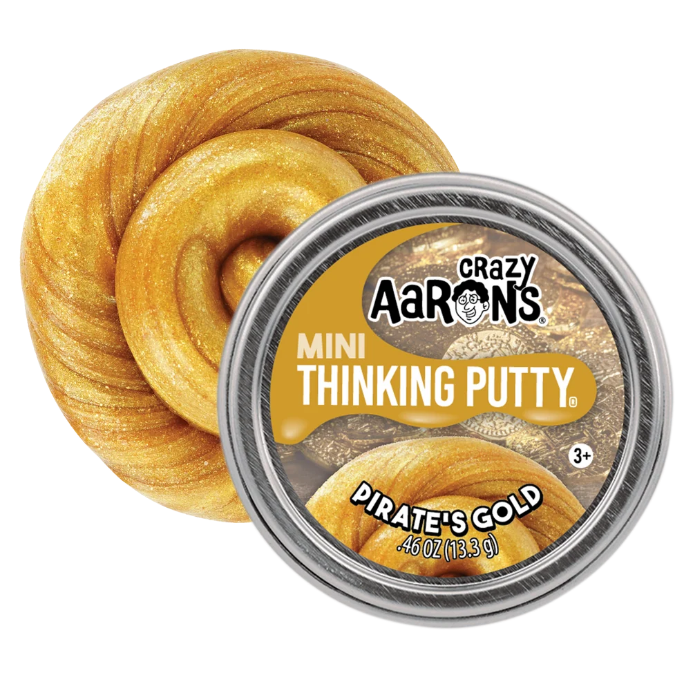 Crazy Aaron's Thinking Putty Mini Tin- Pirates Gold