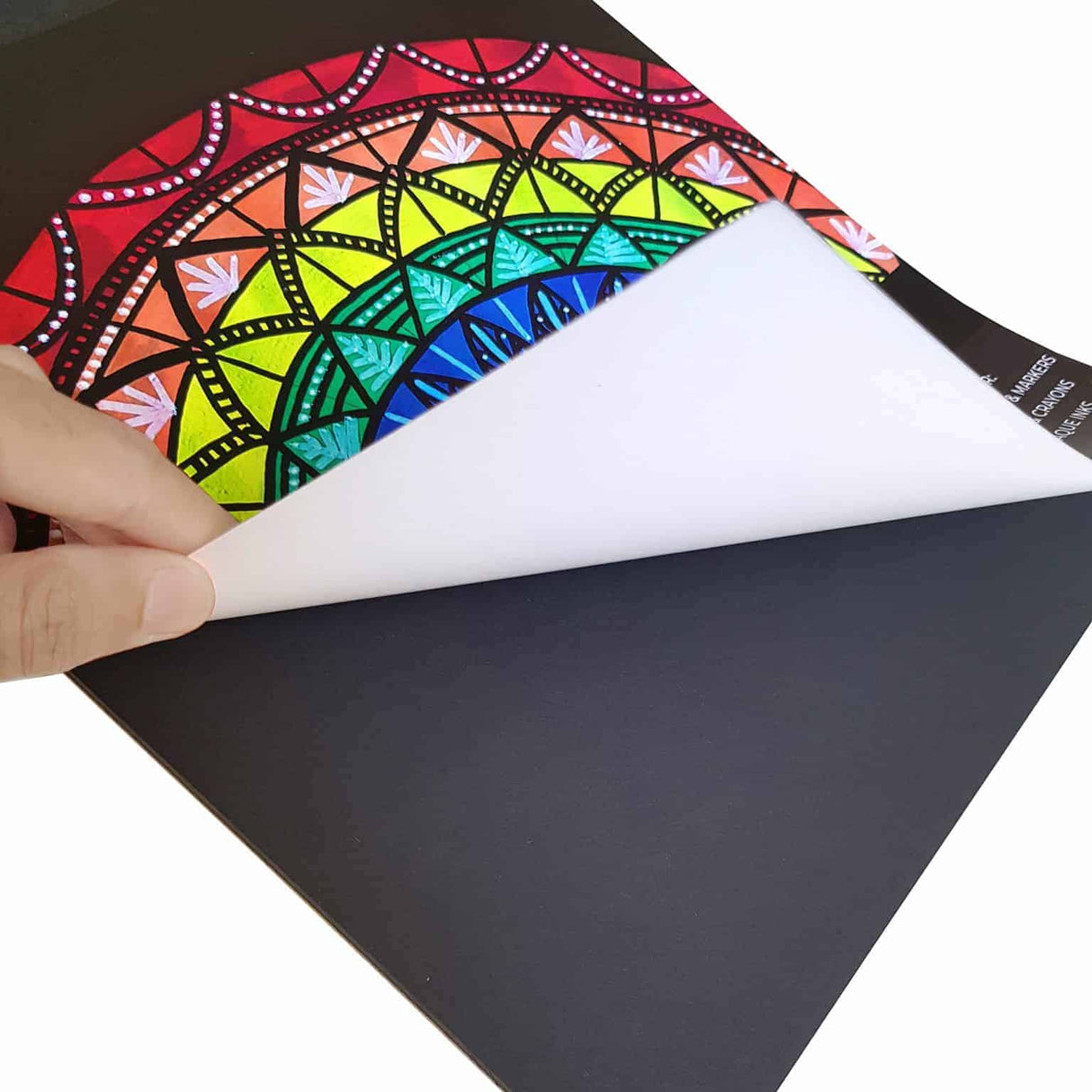 Zieler Coloured Acrylic Paint Markers Starter Set with A4 Black Pad