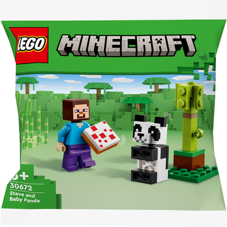Lego Minecraft -  Steven and Baby Panda