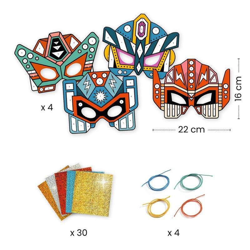 Djeco DIY Mask Kit - Super Robots