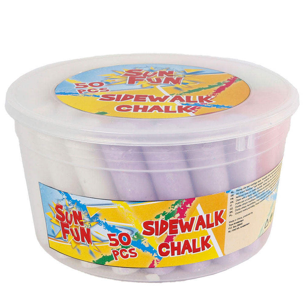 Sidewalk Chalk - Assorted Colours (50 Tub)