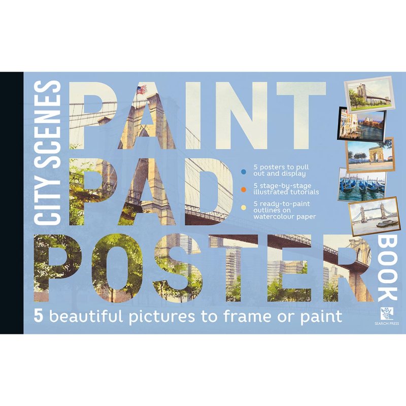 Paint Pad Poster Book: City Scenes Book