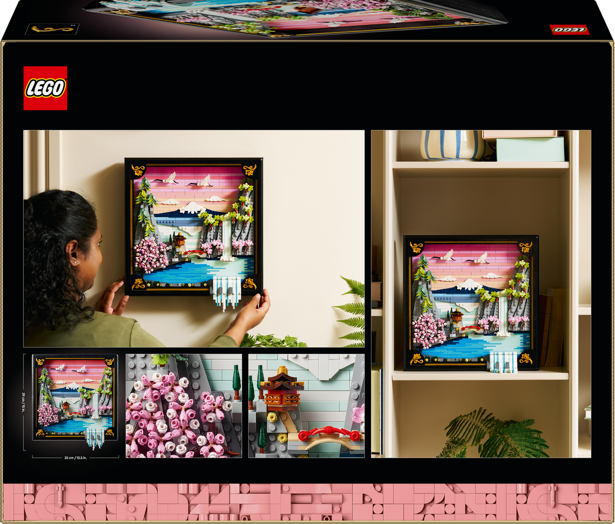 Lego Art - Japanese Cherry Blossom Landscape