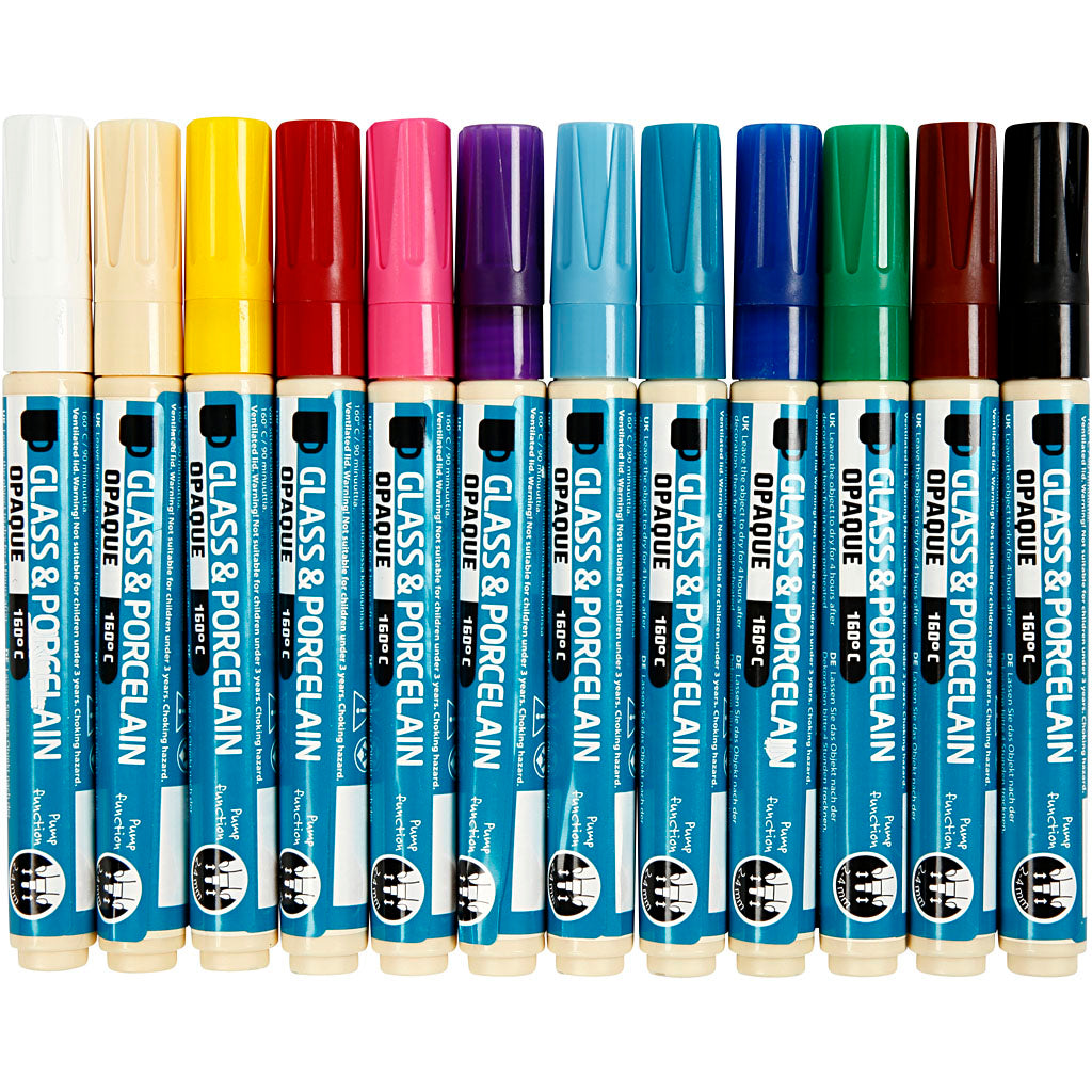 Glass and porcelain marker