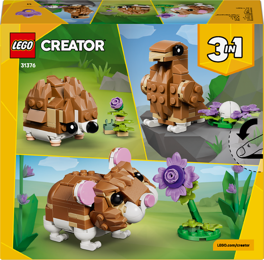 LEGO Creator 3 in 1 - Cute Hamster with a Flower