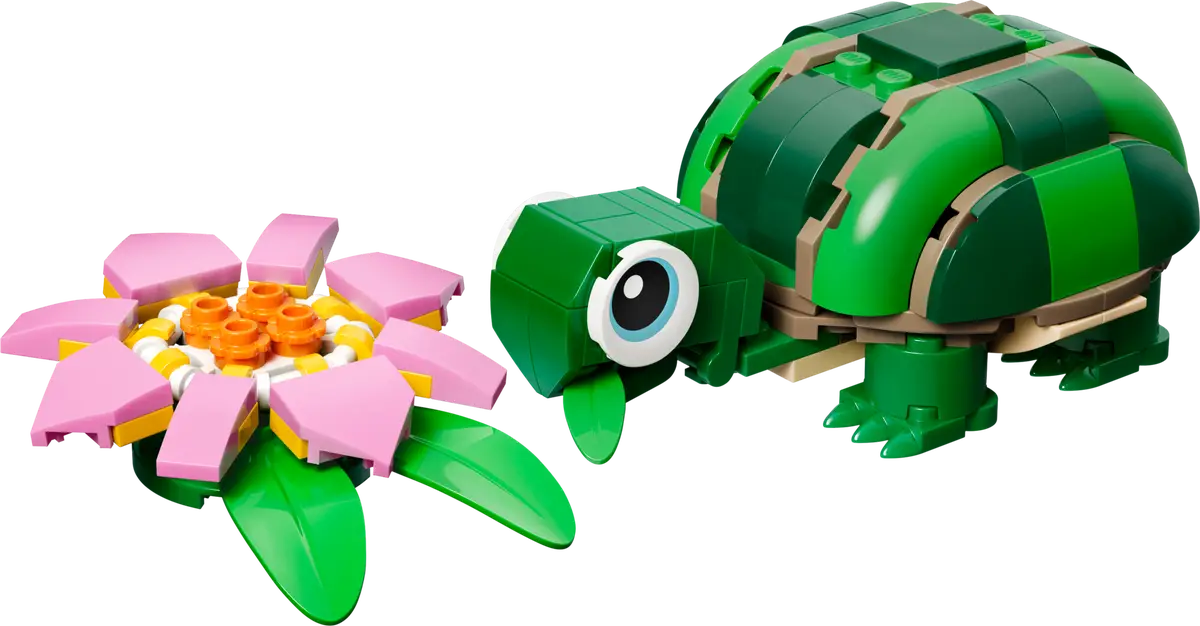 Lego Creator - Turtle with a Water Lily Flower