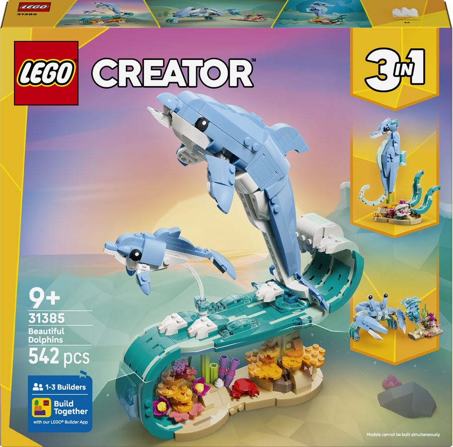 LEGO Creator 3 in 1 - Sea Animals: Beautiful Dolphins