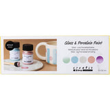 Glass & Porcelain Paint metallic Opaque Pastel Colours