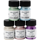 Glass & Porcelain Paint metallic Opaque Pastel Colours
