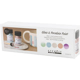 Glass & Porcelain Paint metallic Opaque Pastel Colours