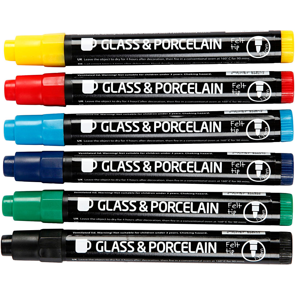 Glass and Porcelain Markers