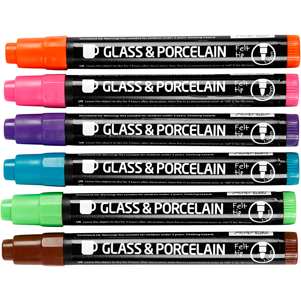 Glass and Porcelain Markers