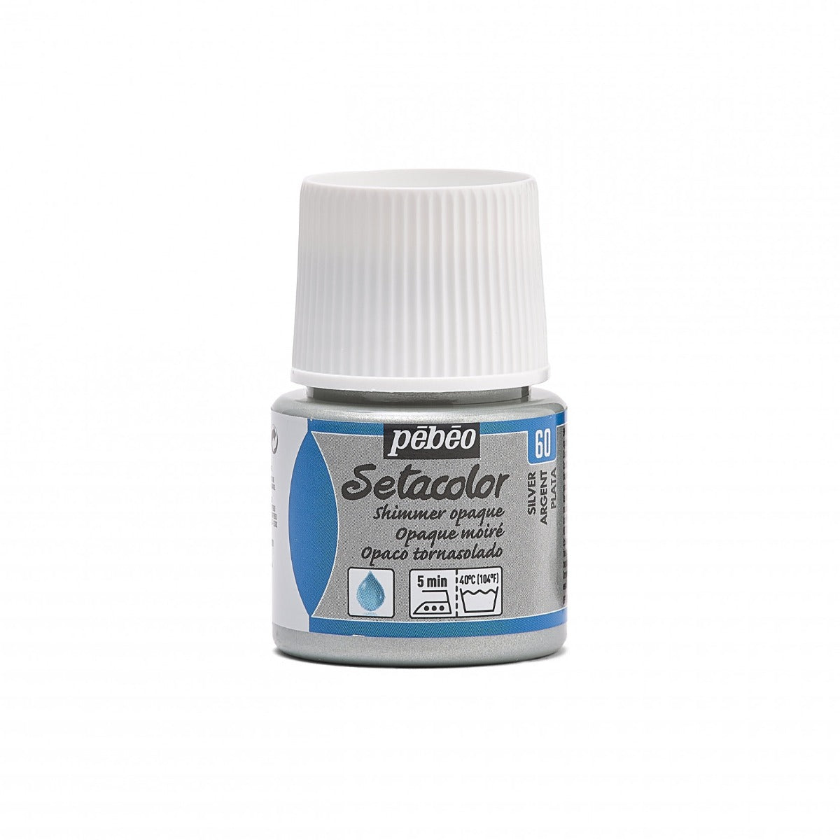 Setacolor Opaque Fabric Paint 45ml - Silver Shimmer
