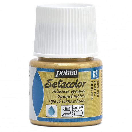 Setacolor Opaque Fabric Paint 45ml - Rich Gold Shimmer