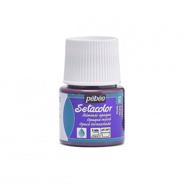 Setacolor 67 Opaque Fabric Paint 45ml - Plum Shimmer