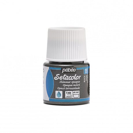 Setacolor Opaque Fabric Paint 45ml - Black Shimmer