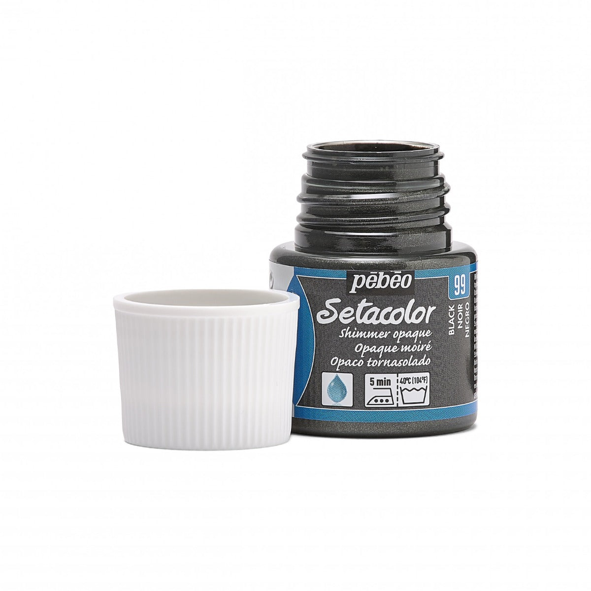 Setacolor Opaque Fabric Paint 45ml - Black Shimmer