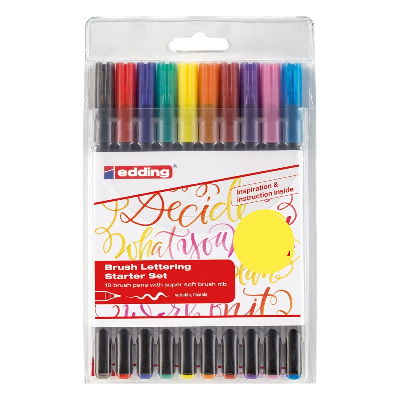 Edding 1340 Brush Lettering Pens (Set of 10)