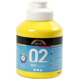 Acrylic Paint 500ml Matt Primary Yellow