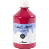 Acrylic Paint 500ml - Matt Primary Red