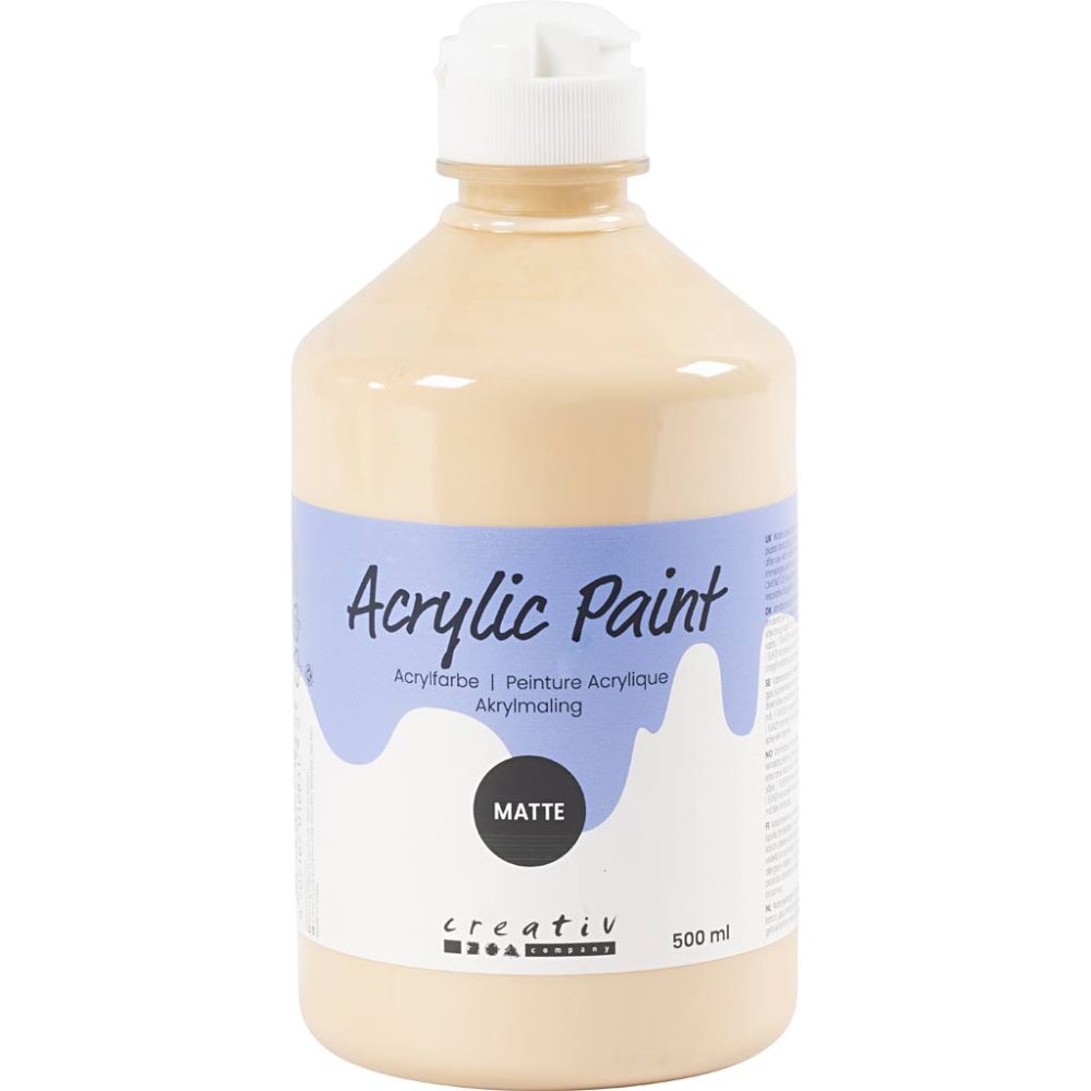 Acrylic Paint 500ml Matt - Light Beige