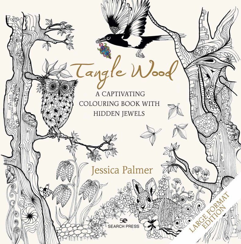 Tangle Wood Colouring Book- Large Format Edition