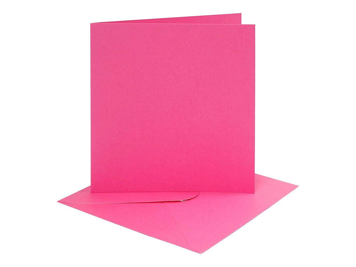 Cards And Envelopes 6x6 - Pink (4 Set)