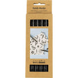 Textile Markers Line 2.3+3.6mm - Black (6 Pieces)