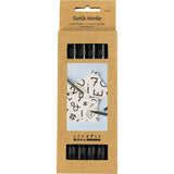 Textile Markers Line 2.3+3.6mm - Black (6 Pieces)