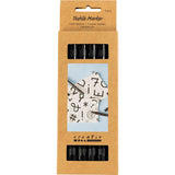 Textile Markers Line 2.3+3.6mm - Black (6 Pieces)