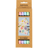 Textile Markers Line 2.3+3.6 mm - Pastel Colours (6 Pack)