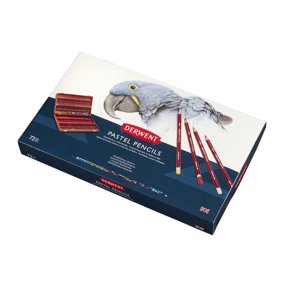 Derwent Pastel Pencils - Wooden Box of 72
