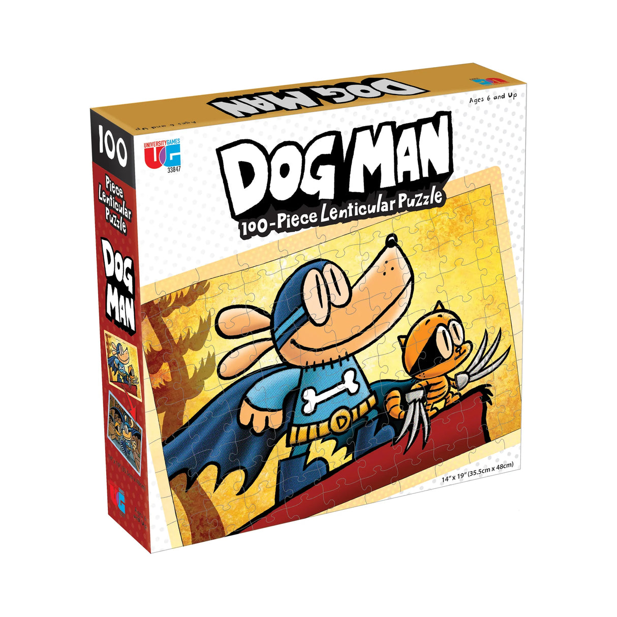 Dog Man Adventures Lenticular Puzzle (100 Pieces)