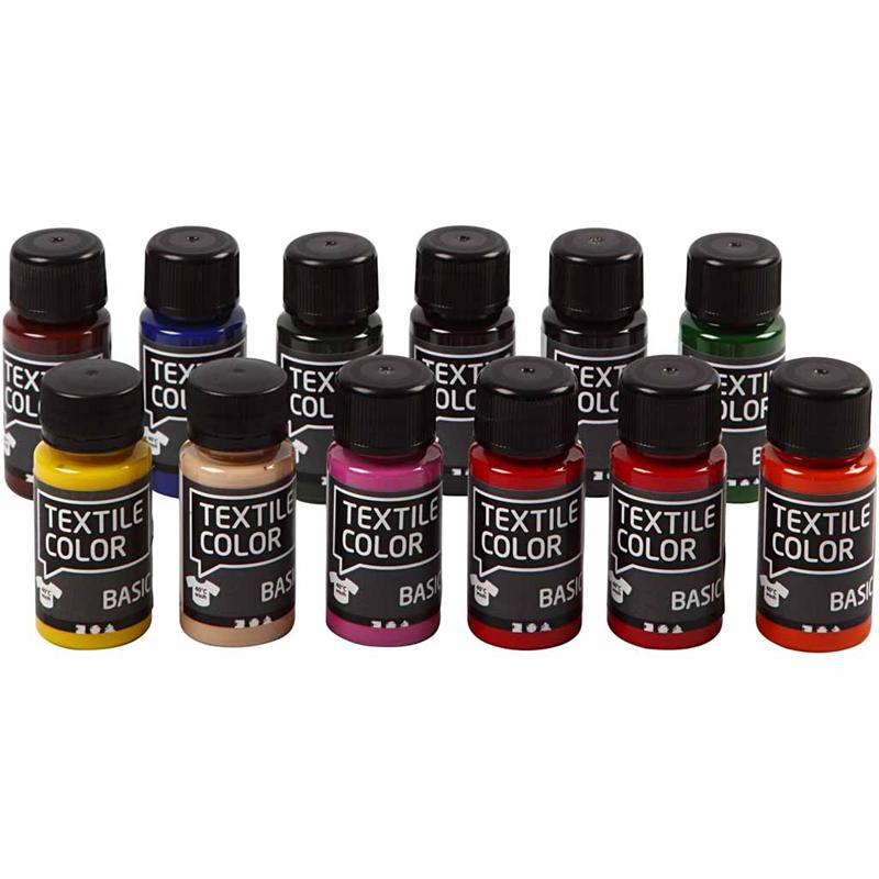Textile Colour (12x50ml) – Art & Hobby