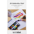 Art Watercolour Paint - ½ Pan (12 Colours)
