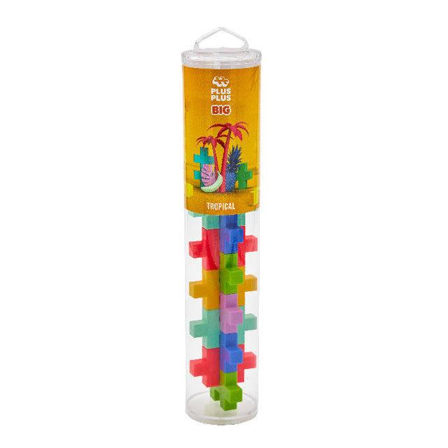 Plus-Plus 15 Piece Tube - BIG Tropical Color Mix