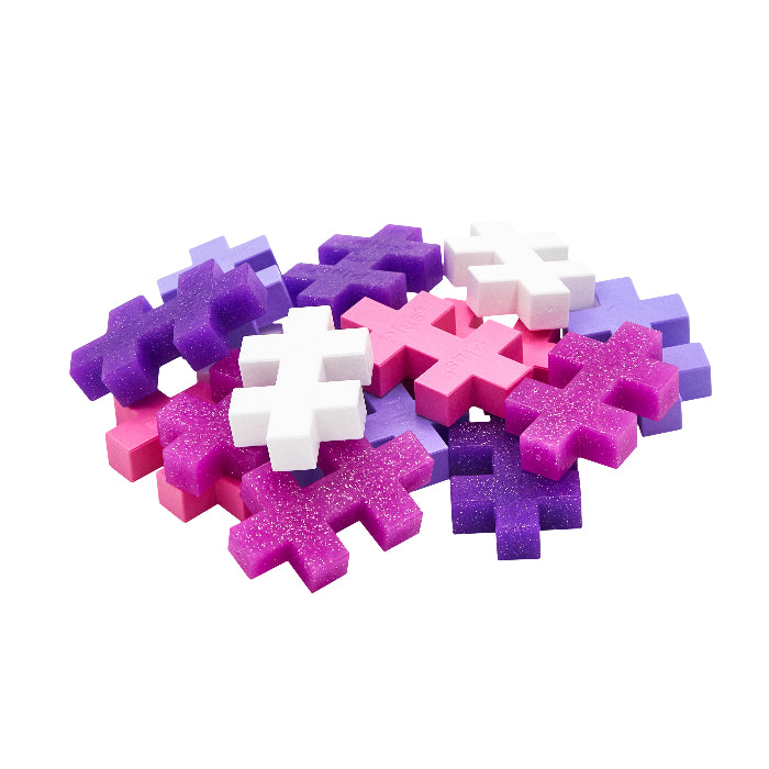 Plus-Plus 15 Piece Tube - BIG Glitter Color Mix