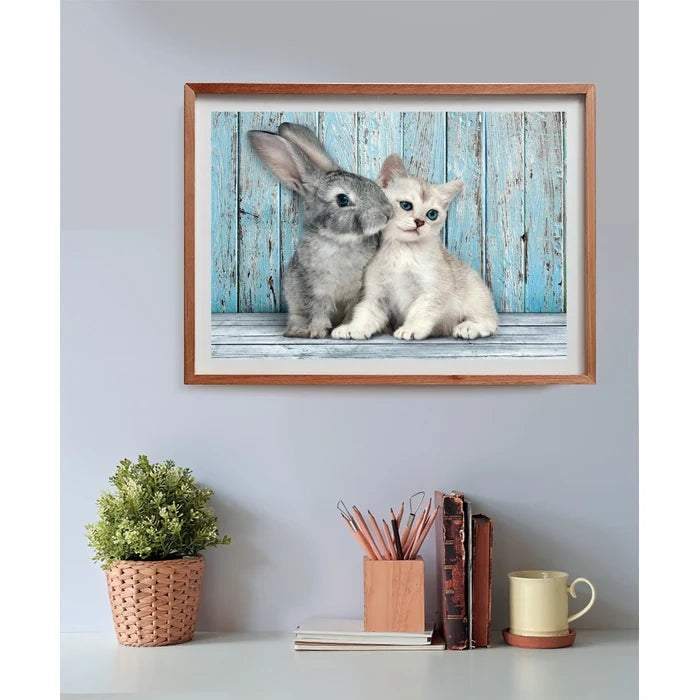 500 Piece Jigsaw Puzzle - Cat & Bunny